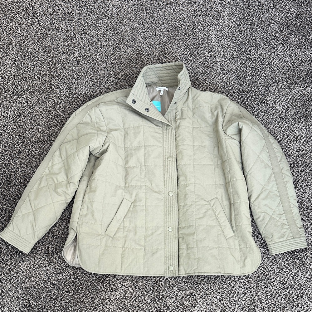 Maurices Quilted Puffer Jacket in Light green